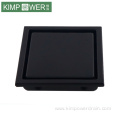 black stainless steel square floor drain